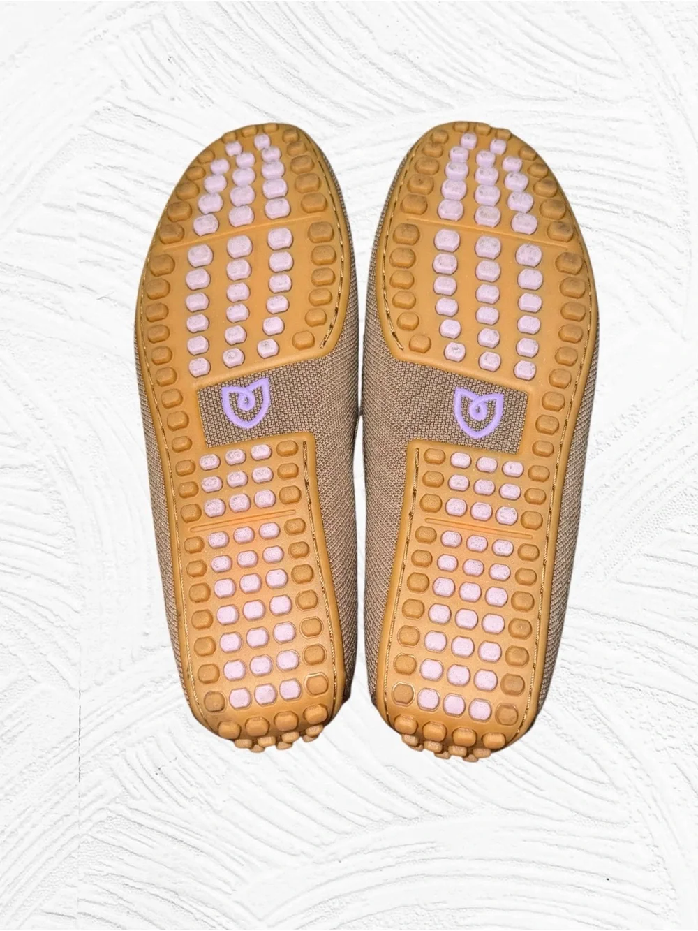Rothy’s Driving Loafer Light Brown Knit Size 9.5M Slip on